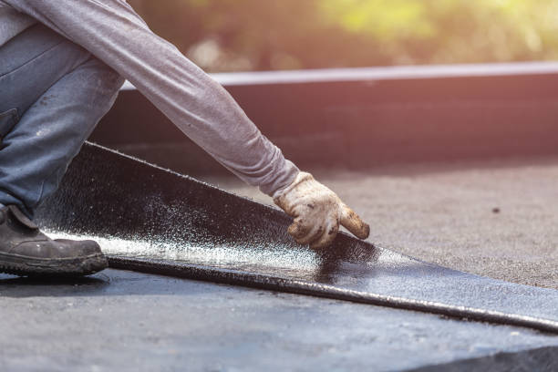 Professional Vapor Barrier Installation technician working in East Pembroke, NY